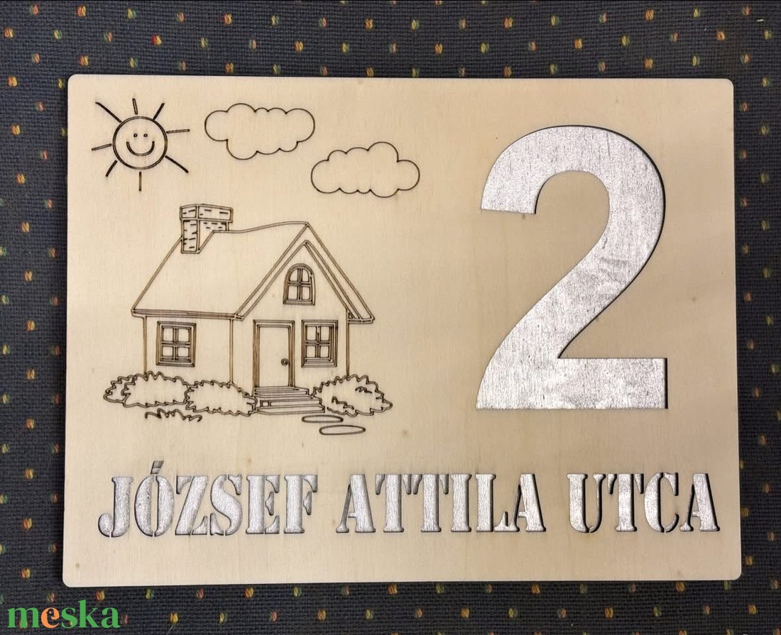 Házszámtábla - otthon & életmód - ház & kert - házszám - Meska.hu