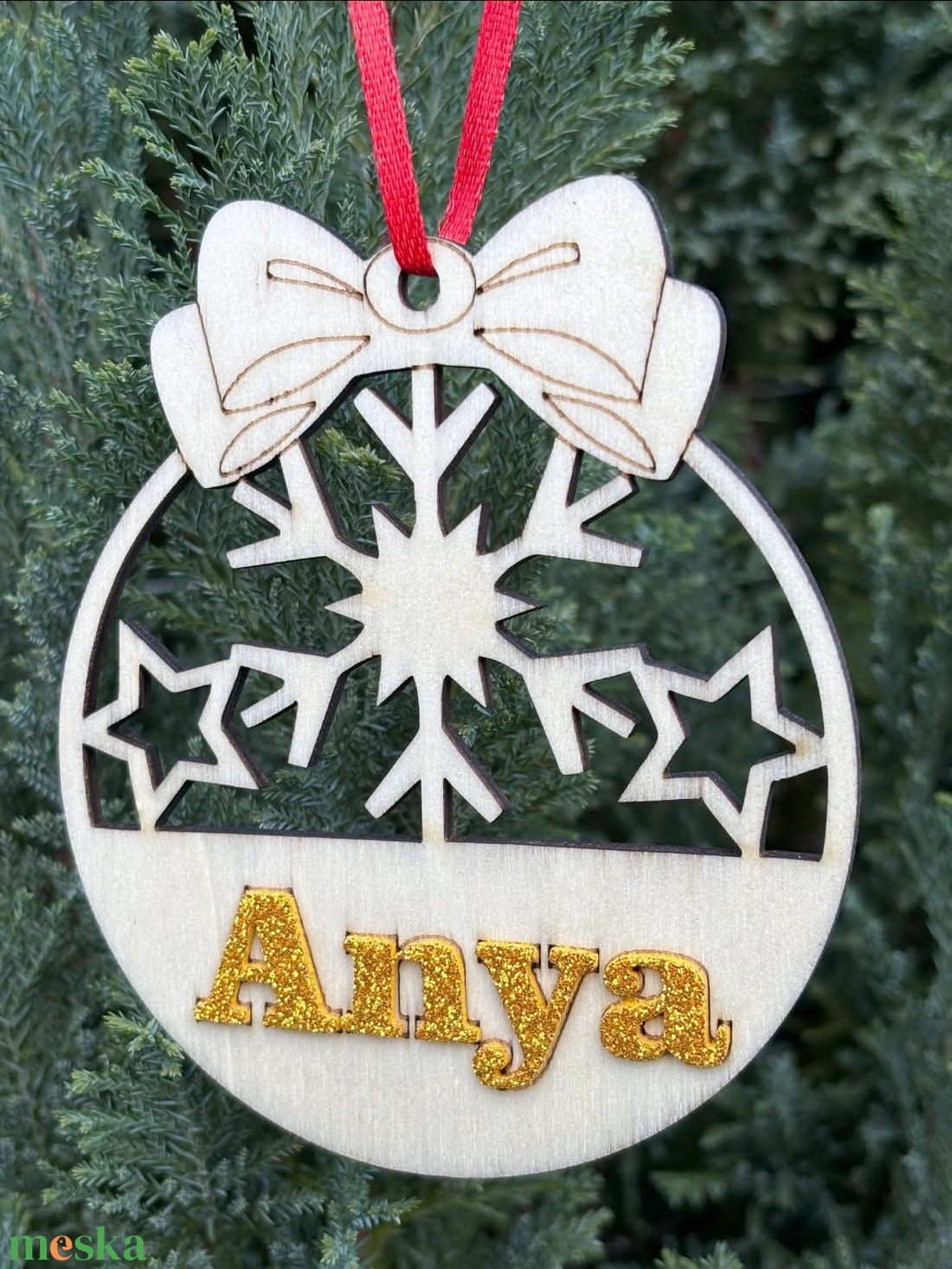 Karácsonyfadísz Arany Anya - karácsony - karácsonyi lakásdekoráció - karácsonyfadíszek - Meska.hu