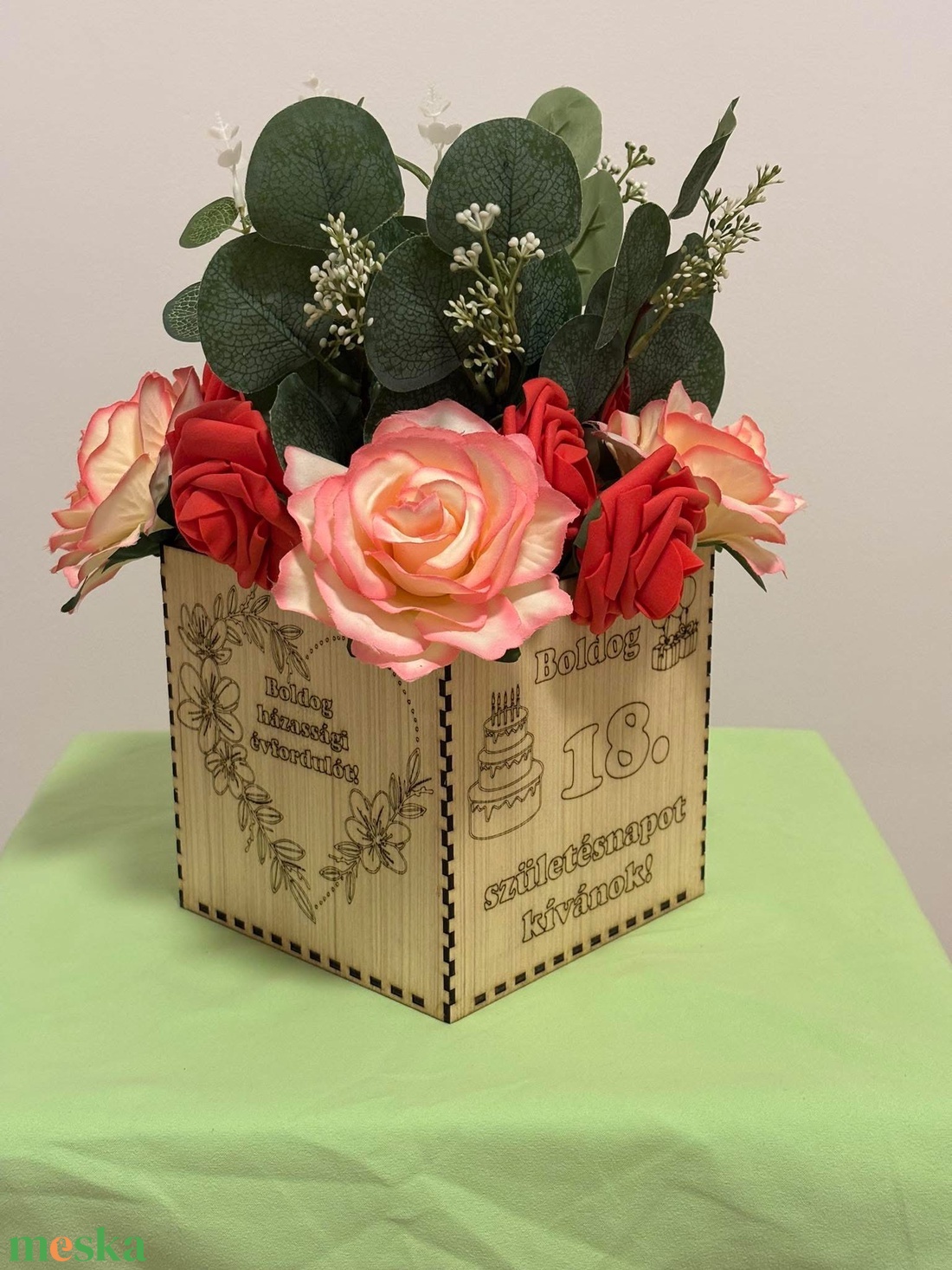 Virágdoboz - otthon & életmód - dekoráció - virágdísz és tartó - virágbox, virágdoboz - Meska.hu