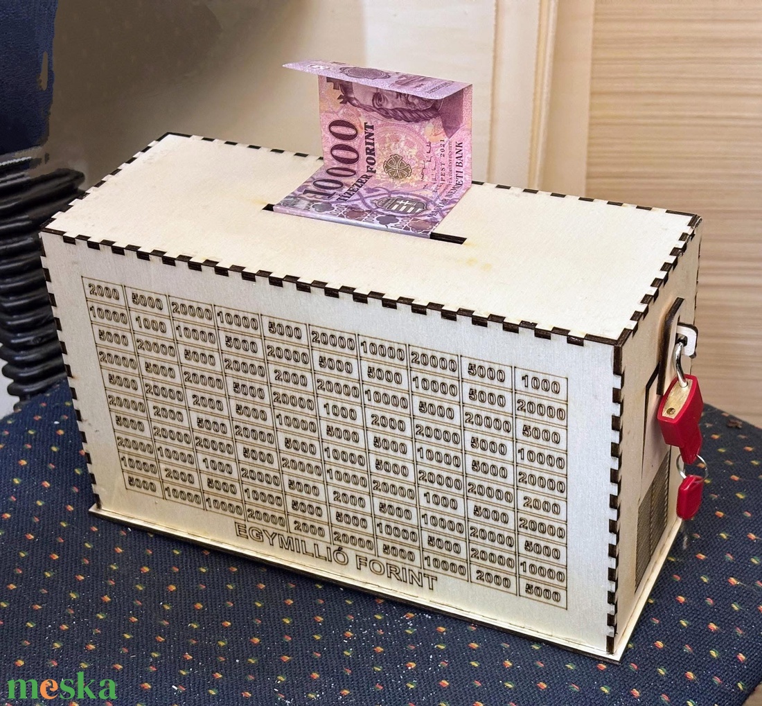 Milliós doboz - otthon & életmód - dekoráció - asztal és polc dekoráció - persely - Meska.hu