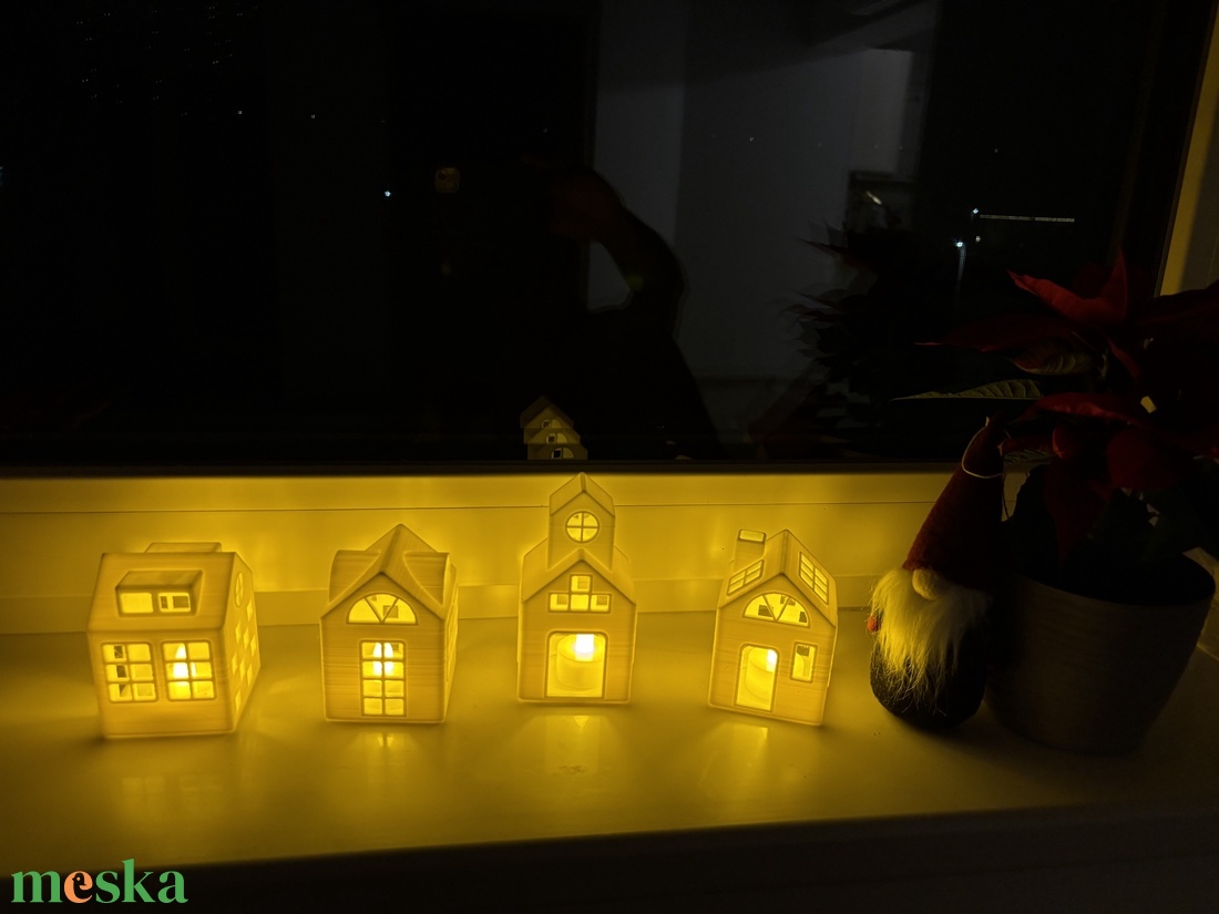 Karácsonyi házikók - karácsony - karácsonyi lakásdekoráció - karácsonyi falu, házikó - Meska.hu
