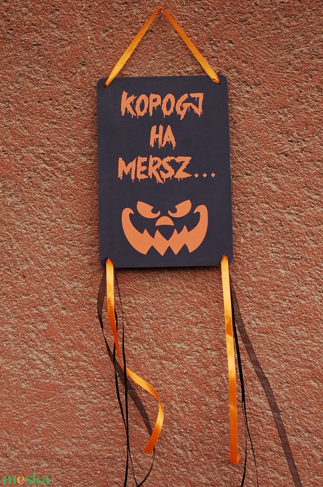 Halloween dekoráció, Halloween dísz, Hallowenn party, dekor, ősz, őszi dekor, Ajtódísz, kopogtató - otthon & életmód - dekoráció - kép & falikép - Meska.hu
