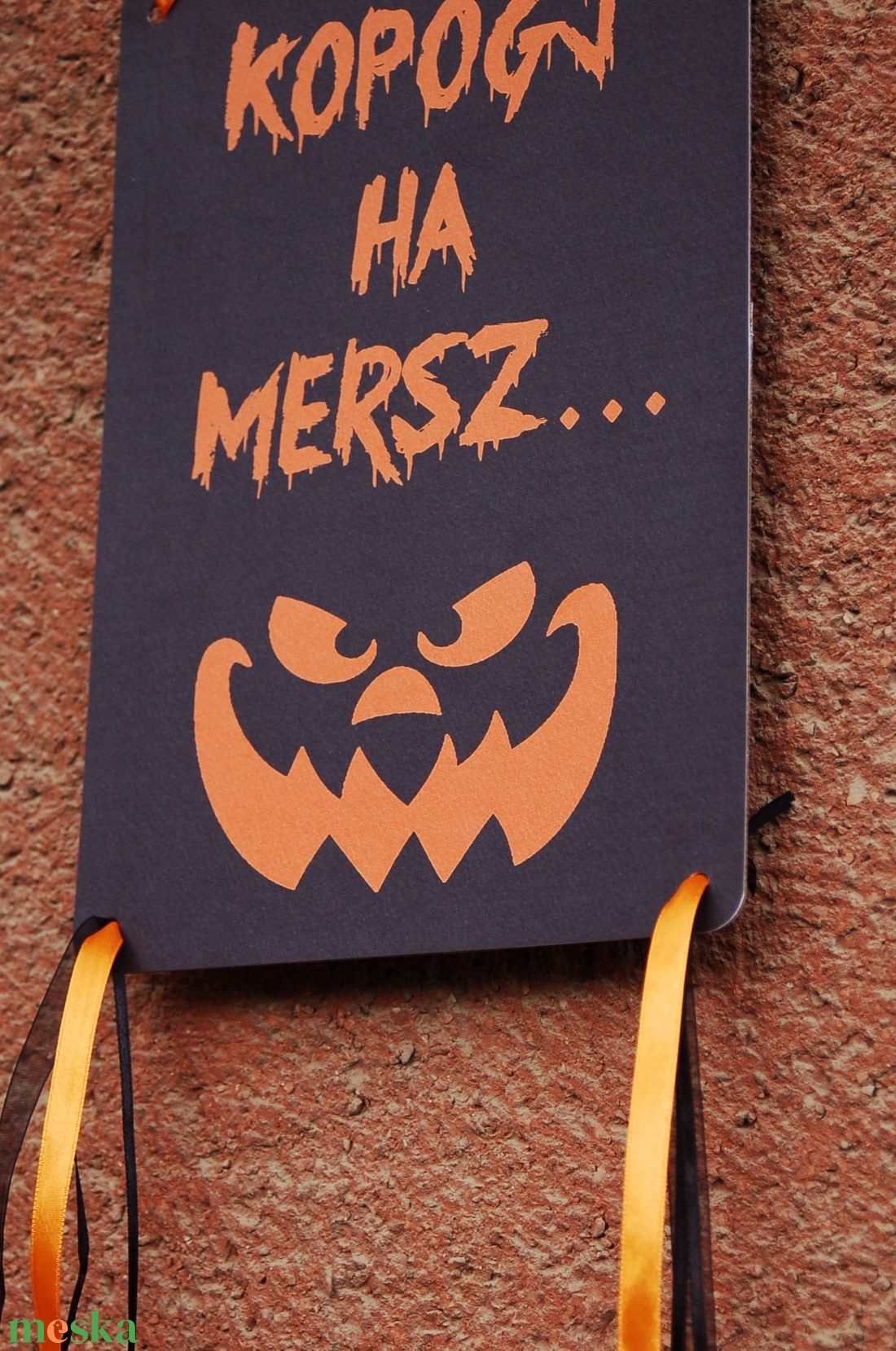 Halloween dekoráció, Halloween dísz, Hallowenn party, dekor, ősz, őszi dekor, Ajtódísz, kopogtató - otthon & életmód - dekoráció - kép & falikép - Meska.hu