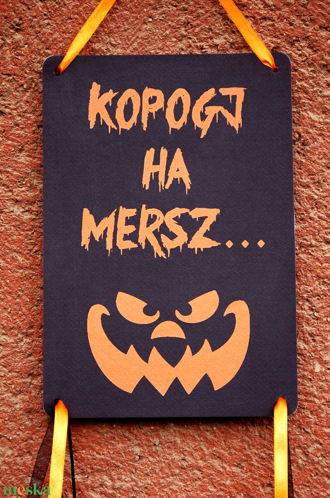 Halloween dekoráció, Halloween dísz, Hallowenn party, dekor, ősz, őszi dekor, Ajtódísz, kopogtató - otthon & életmód - dekoráció - kép & falikép - Meska.hu
