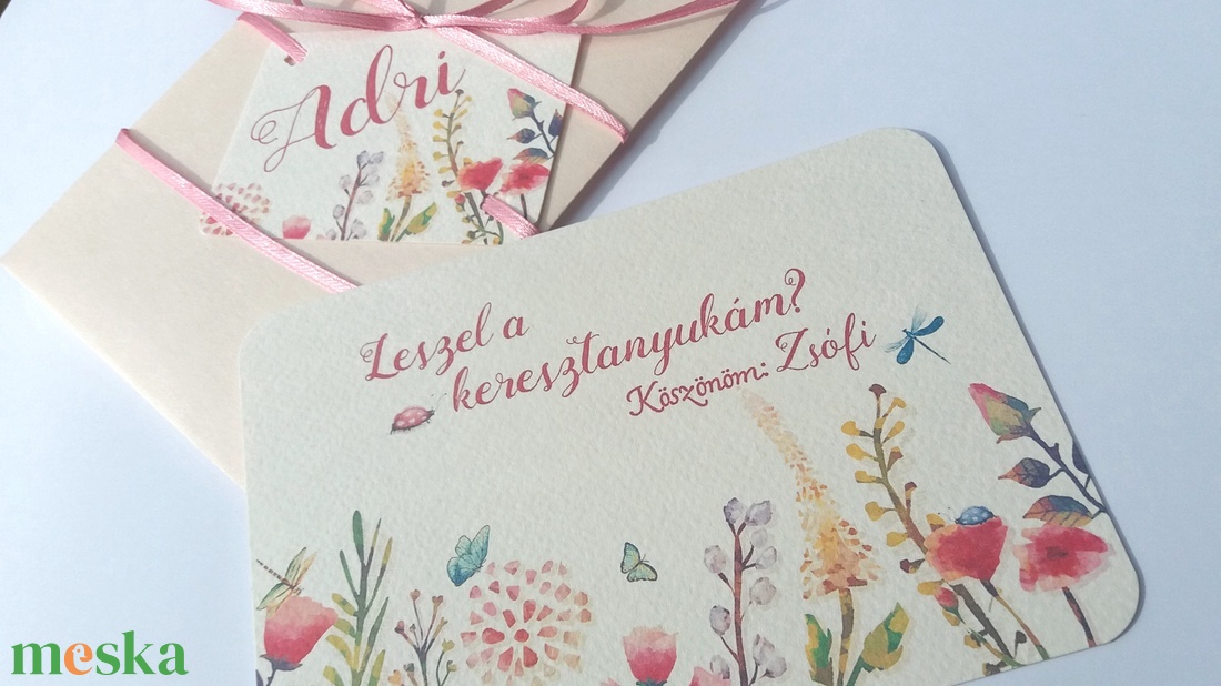 Leszel a keresztanyukám, Keresztanya felkérő lap, réti virágos, Keresztelő meghívó, baba, baby, képeslap, keresztszülő - otthon & életmód - papír, írószer - ajándékozás kellékei - képeslap, üdvözlőlap - Meska.hu Leszel a keresztanyukám, Keresztanya felkérő lap, réti virágos, Keresztelő meghívó, baba, baby, képeslap, keresztszülő - otthon & életmód - papír, írószer - ajándékozás kellékei - képeslap, üdvözlőlap - Meska.hu