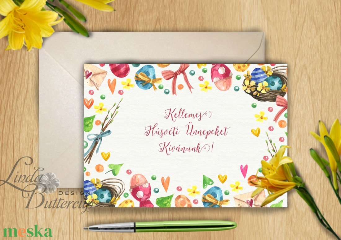 Húsvéti Képeslap, Húsvéti lap, Boldog Húsvétot, Húsvéti üdvözlőlap, Húsvéti Nyuszi, Nyúl, tojás, vicces, Boldog nyulat - otthon & életmód - papír, írószer - Meska.hu