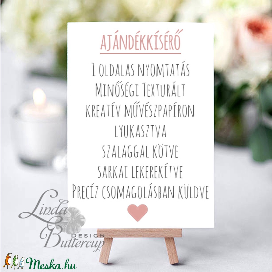Köszönet kártya, ajándékkísérő,köszönet ajándék, esküvői kísérőkártya, köszönet lap, köszönjük, köszönöm, virágos -  - Meska.hu