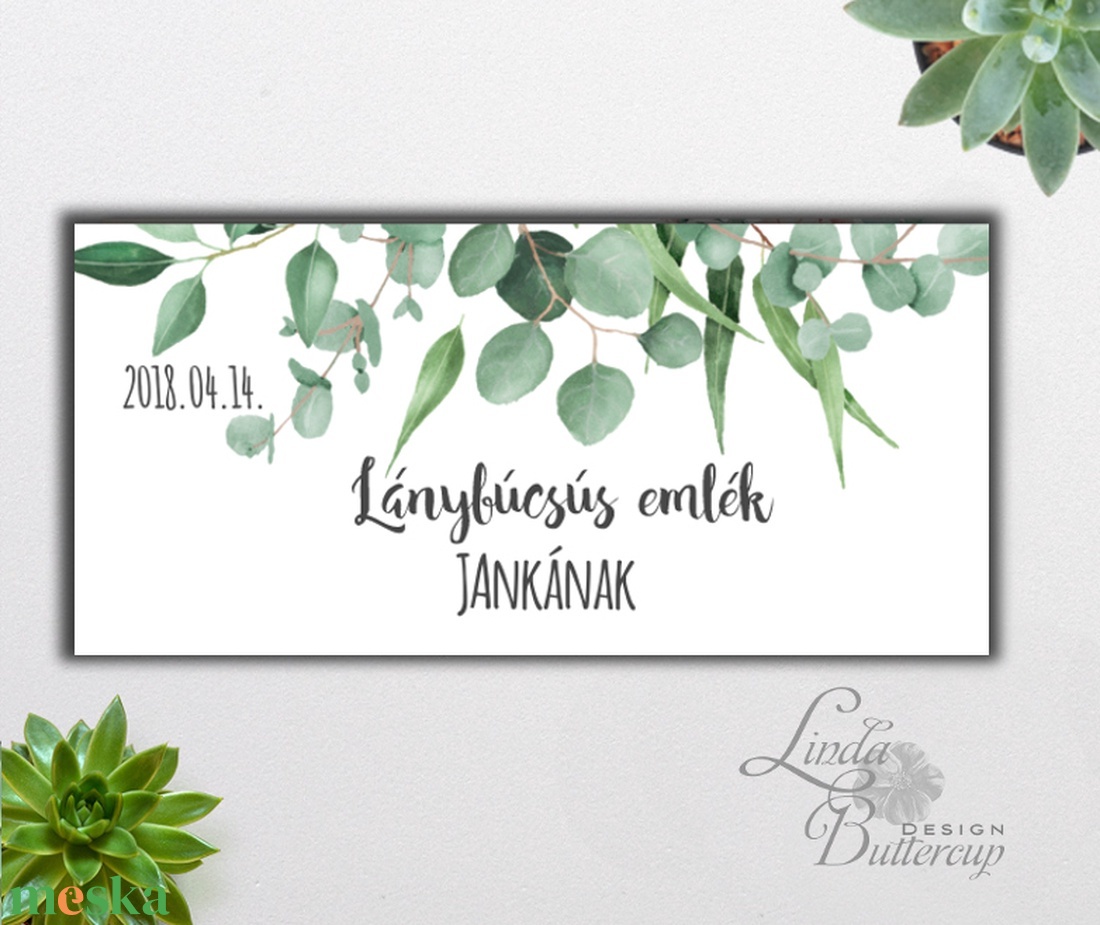 Pénzátadó boríték, greenery, eukaliptusz, zöld, Nászajándék, Gratulálunk képeslap, Esküvői Gratuláció, pénz átadó lap, - esküvő - emlék & ajándék - nászajándék - esküvői pénzátadó boríték, kártya - Meska.hu