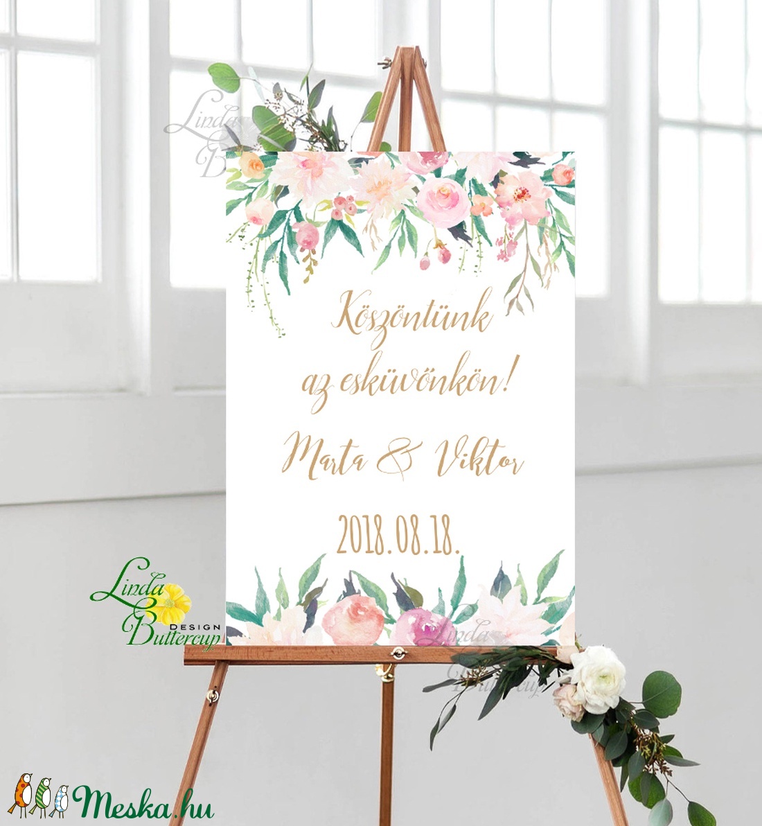 Esküvői Poszter A3, Esküvői kép, Esküvő Dekor, Esküvői felirat, program, idővonal, idézet, üdvözlő, köszöntő, virágos - esküvő - dekoráció - helyszíni dekor - Meska.hu