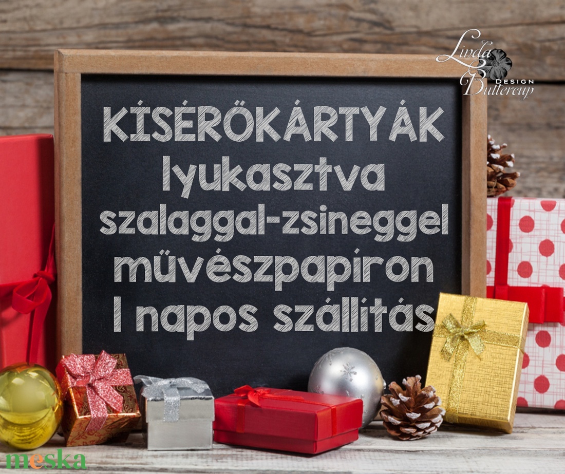 Névre szóló Karácsonyi Ajándékkísérő, egyedi, geometriai, geometrikus, ajándék, minimál design, arany keret, elegáns - otthon & lakás - papír írószer - ajándékkísérő - Meska.hu