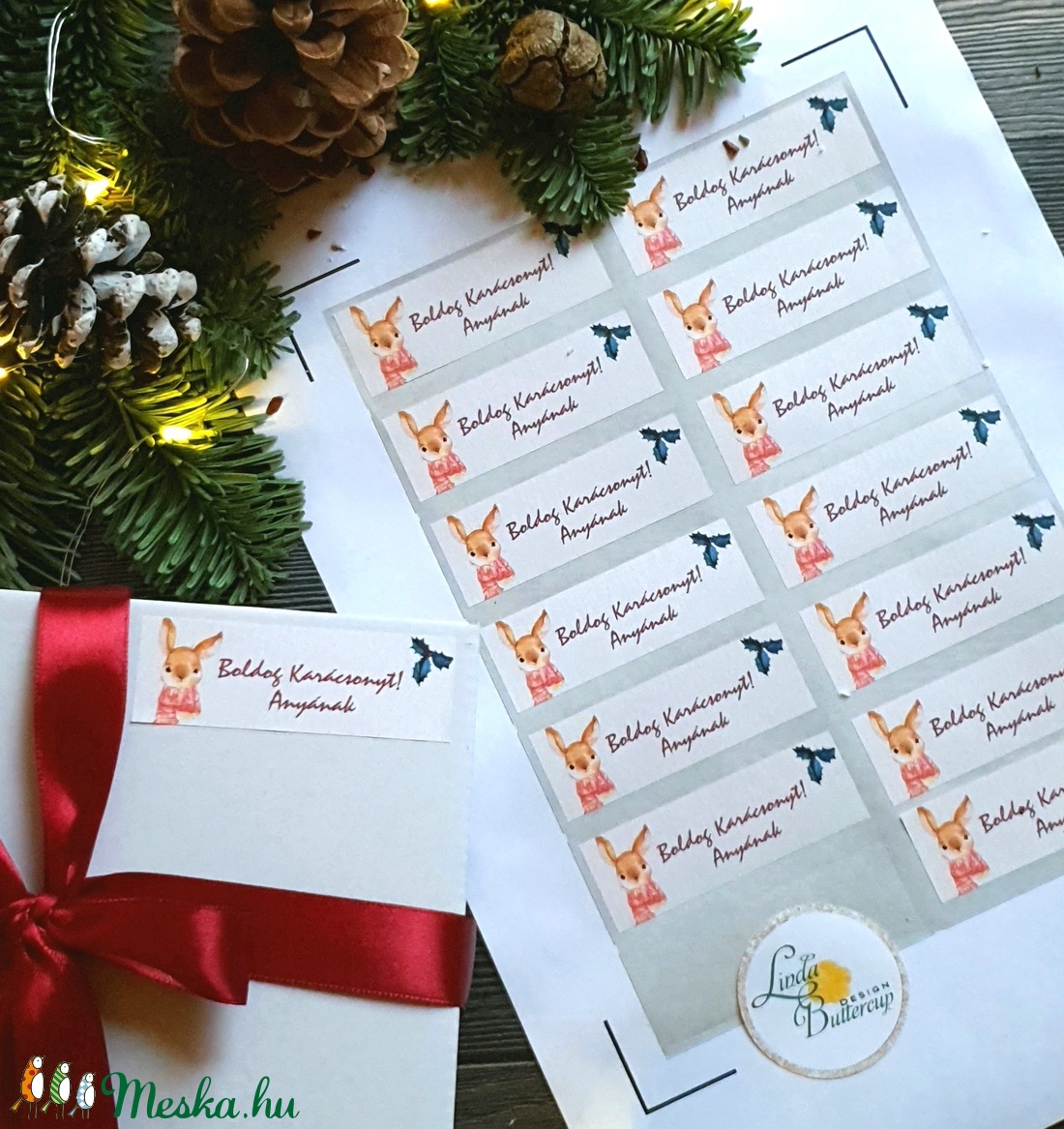 MATRICA, 14db, egyedi, névreszóló, nyuszi, nyúl, címke, Karácsonyi Ajándékkísérő, cédula, vignetta, levonó, sticker - karácsony - karácsonyi ajándékozás - karácsonyi képeslap, üdvözlőlap, ajándékkísérő - Meska.hu MATRICA, 14db, egyedi, névreszóló, nyuszi, nyúl, címke, Karácsonyi Ajándékkísérő, cédula, vignetta, levonó, sticker - karácsony - karácsonyi ajándékozás - karácsonyi képeslap, üdvözlőlap, ajándékkísérő - Meska.hu