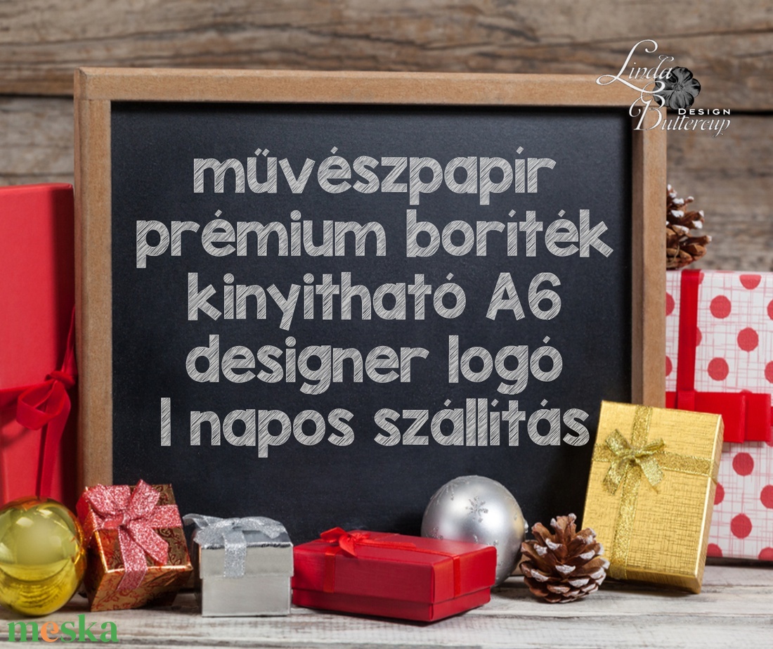 Nyuszis Karácsonyi Képeslap, Állatos, Mese, üdvözlő lap - karácsony - karácsonyi ajándékozás - karácsonyi képeslap, üdvözlőlap, ajándékkísérő - Meska.hu