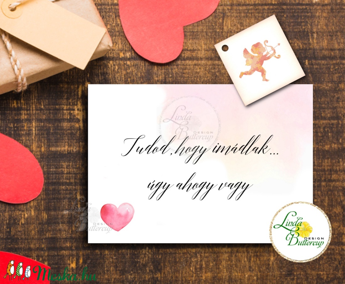 Valentin napi Képeslap, szerelmi vallomás, évfordulóra - otthon & életmód - papír, írószer - ajándékozás kellékei - képeslap, üdvözlőlap - Meska.hu