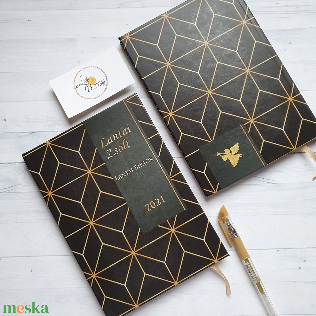 Férfi Naptár, Férfinak, fekete kalendár, zsebnaptár, Egyedi naptár, határidőnapló, Karácsonyi ajándék, névreszóló - otthon & életmód - papír, írószer - naptár & tervező - Meska.hu
