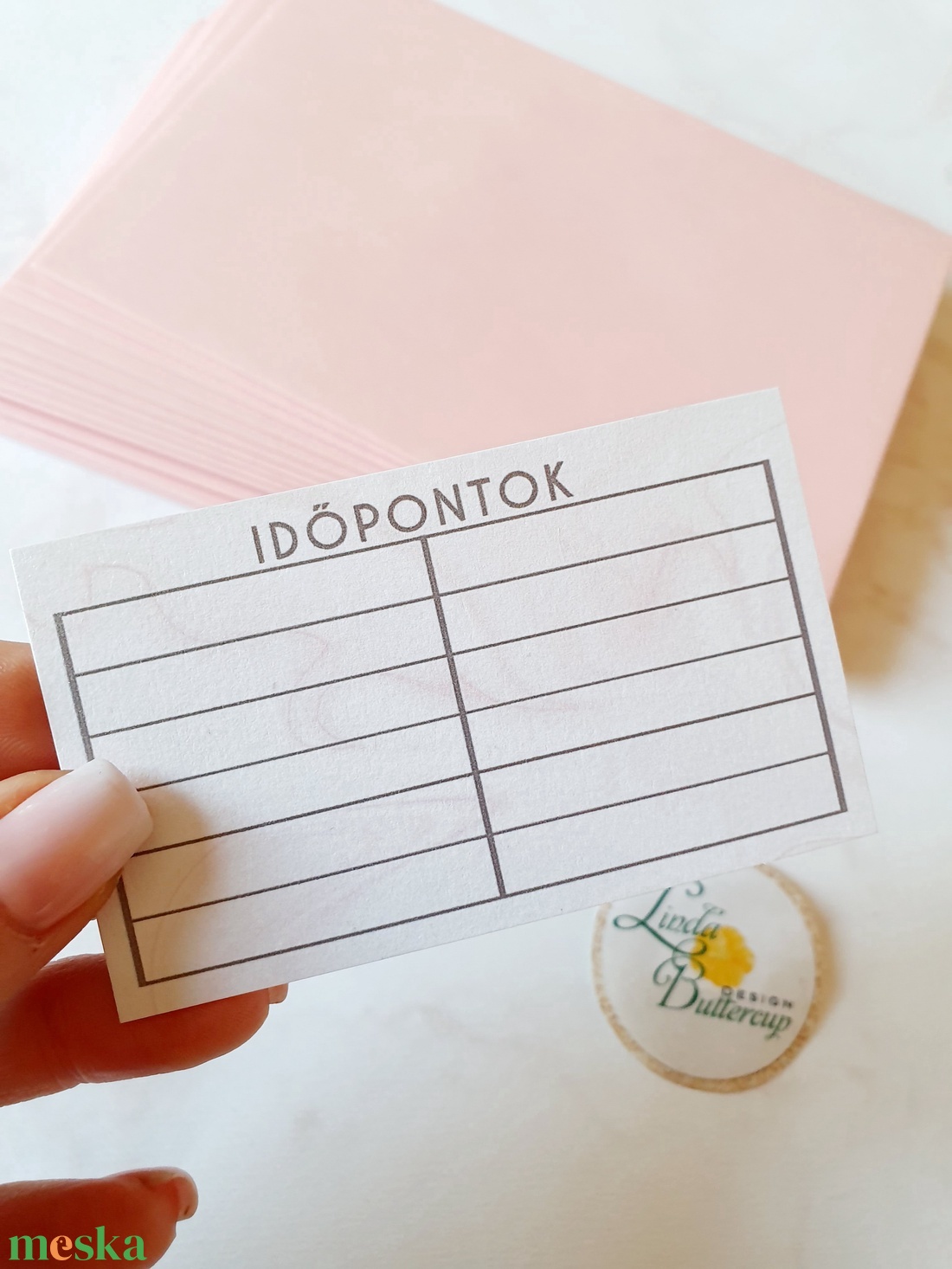 minimál, Márvány mintás, púder zsaszín, Névjegykártya, EGY OLDALAS, kozmetikus, fodrász, körmös,  - otthon & életmód - papír, írószer - névjegykártya - Meska.hu