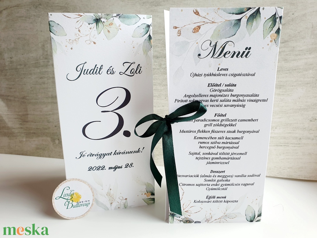 Greenery, Leveles, menü, vacsora, itallap + SZERKESZTÉSI DÍJ A LEÍRÁSBAN - esküvő - meghívó & kártya - menü - Meska.hu Greenery, Leveles, menü, vacsora, itallap + SZERKESZTÉSI DÍJ A LEÍRÁSBAN - esküvő - meghívó & kártya - menü - Meska.hu