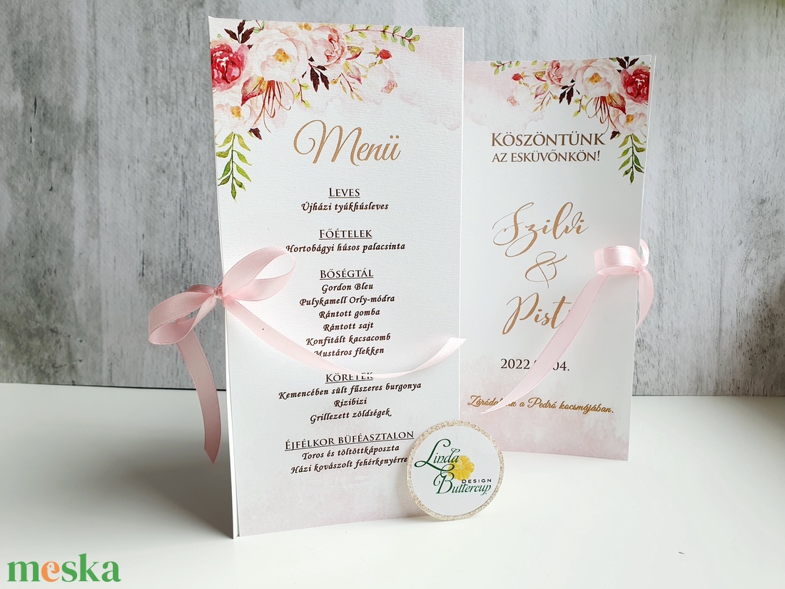 Rózsás, púder rózsaszín, arany színű, menü, vacsora, itallap+ SZERKESZTÉSI DÍJat is tedd kosárba - esküvő - meghívó & kártya - menü - Meska.hu Rózsás, púder rózsaszín, arany színű, menü, vacsora, itallap+ SZERKESZTÉSI DÍJat is tedd kosárba - esküvő - meghívó & kártya - menü - Meska.hu