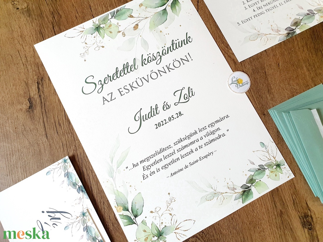 Greenery, zöld leveles, Esküvői Poszter A3, köszöntő felirat, köszöntünk az esküvőnköm - esküvő - dekoráció - helyszíni dekor - Meska.hu Greenery, zöld leveles, Esküvői Poszter A3, köszöntő felirat, köszöntünk az esküvőnköm - esküvő - dekoráció - helyszíni dekor - Meska.hu