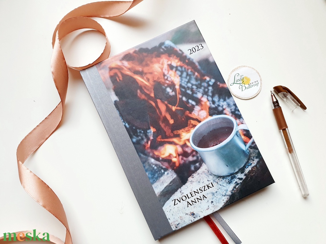 Kávé, tűz, Naptár, határidőnapló, kalendár, zsebnaptár, Egyedi naptár, névreszóló, tervező - otthon & életmód - papír, írószer - naptár & tervező - Meska.hu