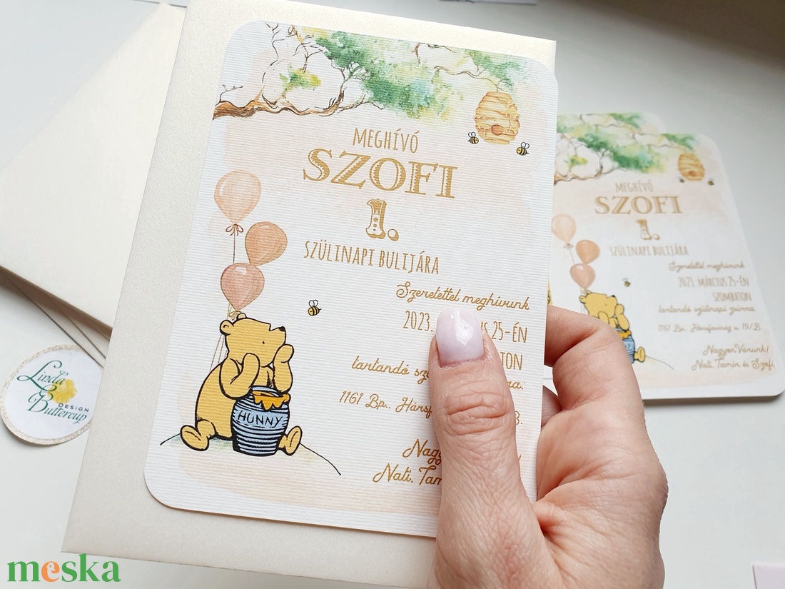 Micimackós szülinapi meghívó, keresztelő meghívó, krém, bézs+SZERKESZTÉSIDÍJ leirásból is tedd kosárba - otthon & életmód - papír, írószer - ajándékozás kellékei - meghívó - Meska.hu Micimackós szülinapi meghívó, keresztelő meghívó, krém, bézs+SZERKESZTÉSIDÍJ leirásból is tedd kosárba - otthon & életmód - papír, írószer - ajándékozás kellékei - meghívó - Meska.hu