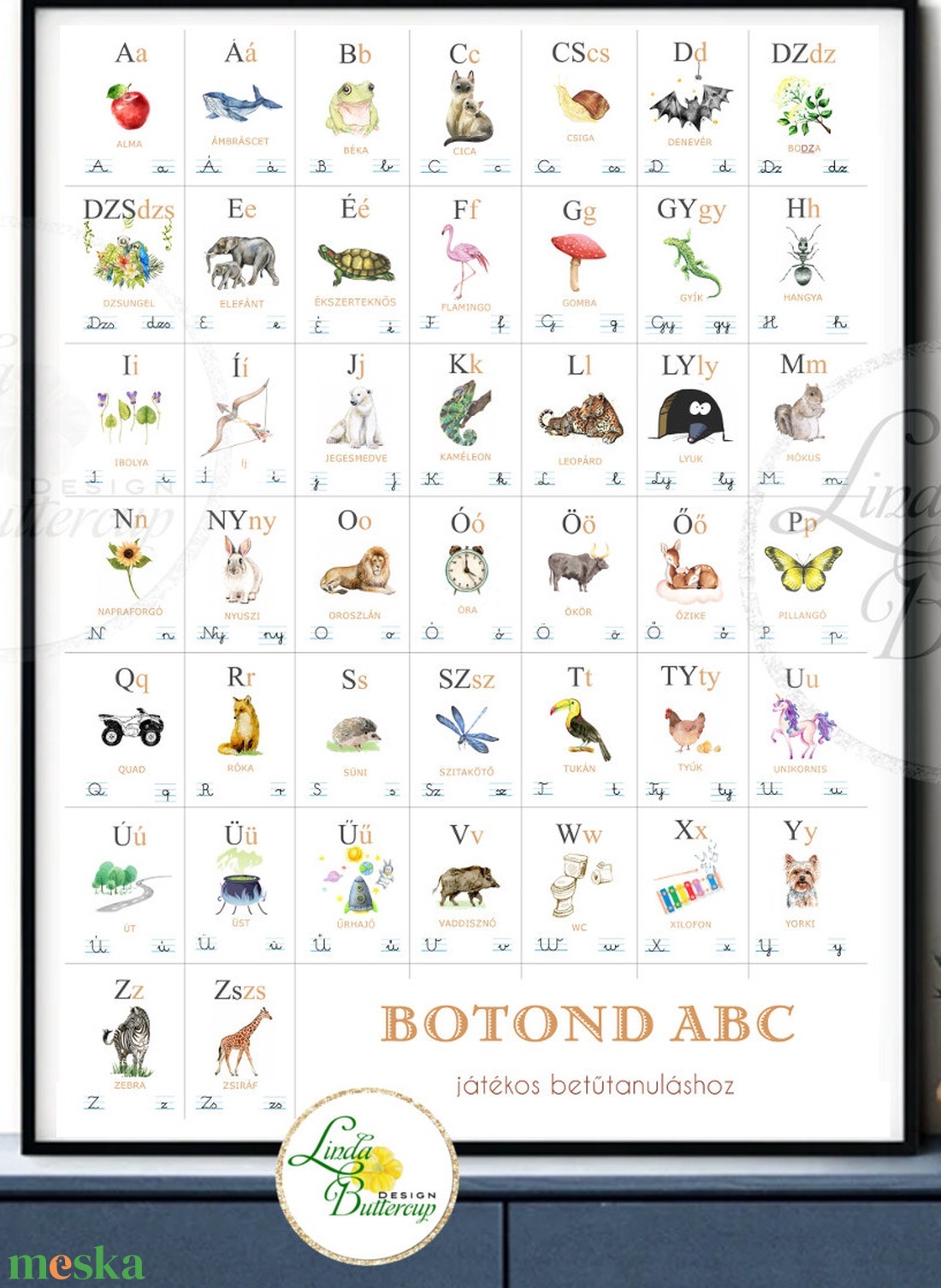 képes ABC POSZTER, 44 betű, kiterjesztett magyar ábécé, képes abc, állatos, ABC tanuláshoz, NÉVRE SZÓLÓ - játék & sport - készségfejlesztő és logikai játék - oktató játékok - Meska.hu képes ABC POSZTER, 44 betű, kiterjesztett magyar ábécé, képes abc, állatos, ABC tanuláshoz, NÉVRE SZÓLÓ - játék & sport - készségfejlesztő és logikai játék - oktató játékok - Meska.hu
