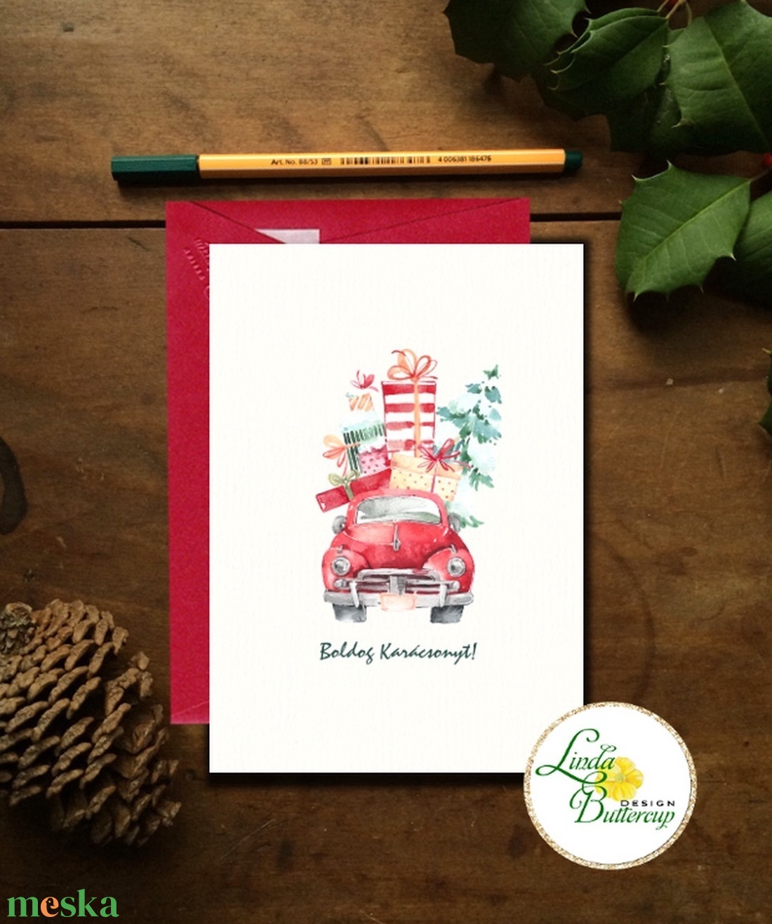 Autós Karácsonyi Képeslap, Retro, auto, bogár, fenyő, adventi Kártya, Vintage Karácsonyi üdvözlőlap, Vintage, fenyőfa - karácsony - karácsonyi ajándékozás - karácsonyi képeslap, üdvözlőlap, ajándékkísérő - Meska.hu Autós Karácsonyi Képeslap, Retro, auto, bogár, fenyő, adventi Kártya, Vintage Karácsonyi üdvözlőlap, Vintage, fenyőfa - karácsony - karácsonyi ajándékozás - karácsonyi képeslap, üdvözlőlap, ajándékkísérő - Meska.hu