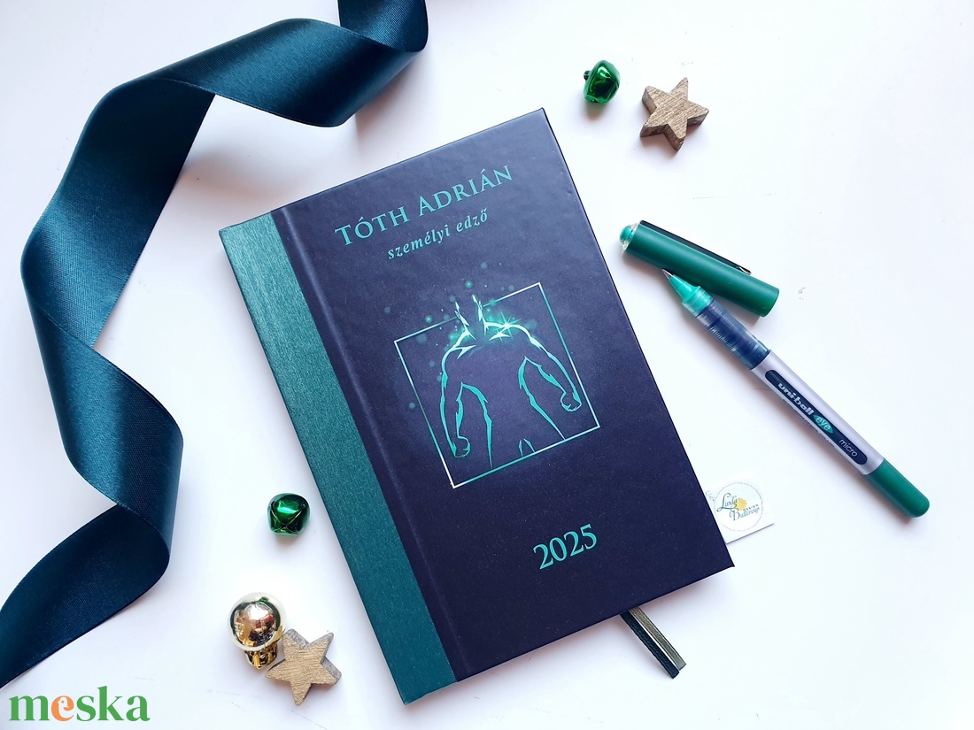 Egyedi naptár, greenery, Logóval, Naptár, határidőnapló, kalendár, zsebnaptár, névreszóló, tervező, kozmetikus, fodrász - otthon & életmód - papír, írószer - naptár & tervező - Meska.hu