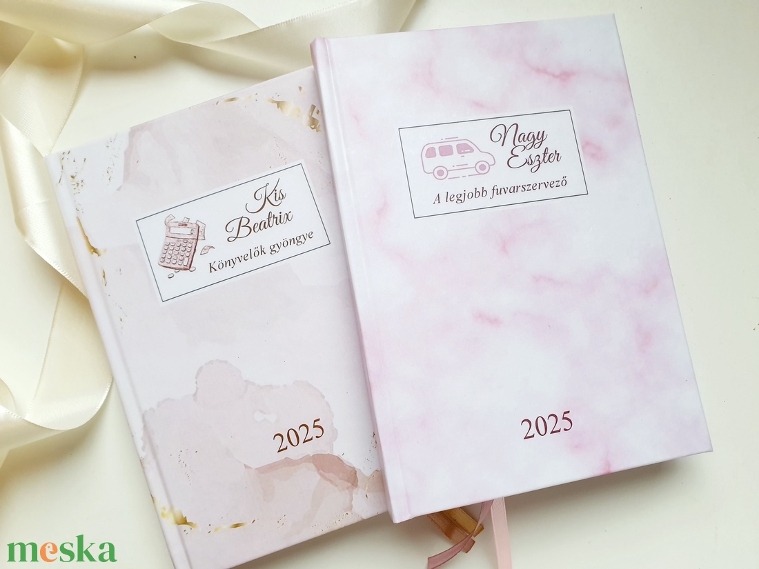 Egyedi naptár, bézs márvány, Logóval, Naptár, határidőnapló, kalendár, zsebnaptár, névreszóló, tervező, könyvelő - otthon & életmód - papír, írószer - naptár & tervező - Meska.hu