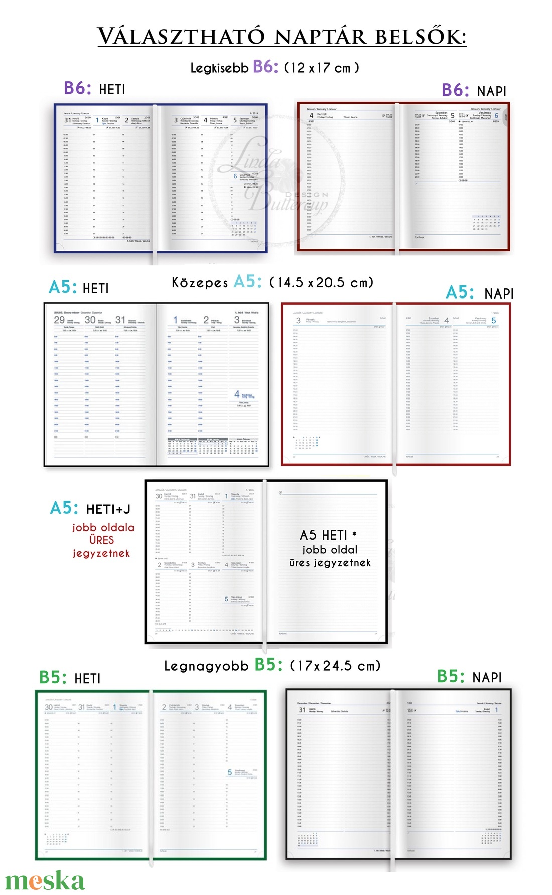 Szarvasos, zöld,  Naptár, határidőnapló, kalendár, zsebnaptár, Egyedi naptár, névreszóló, tervező - otthon & életmód - papír, írószer - naptár & tervező - Meska.hu