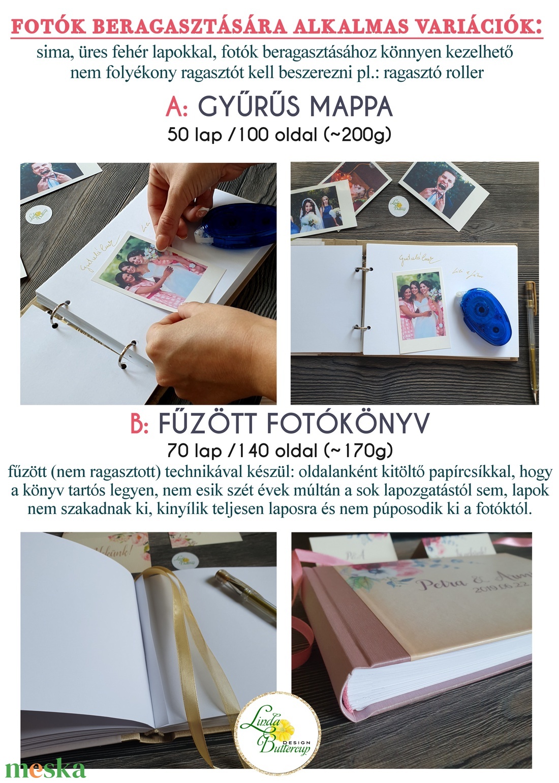 Karácsonyi ajándék, emlékkönyv, napló,  családi album, fotoalbum, könyv - otthon & életmód - papír, írószer - jegyzetfüzet & napló - Meska.hu