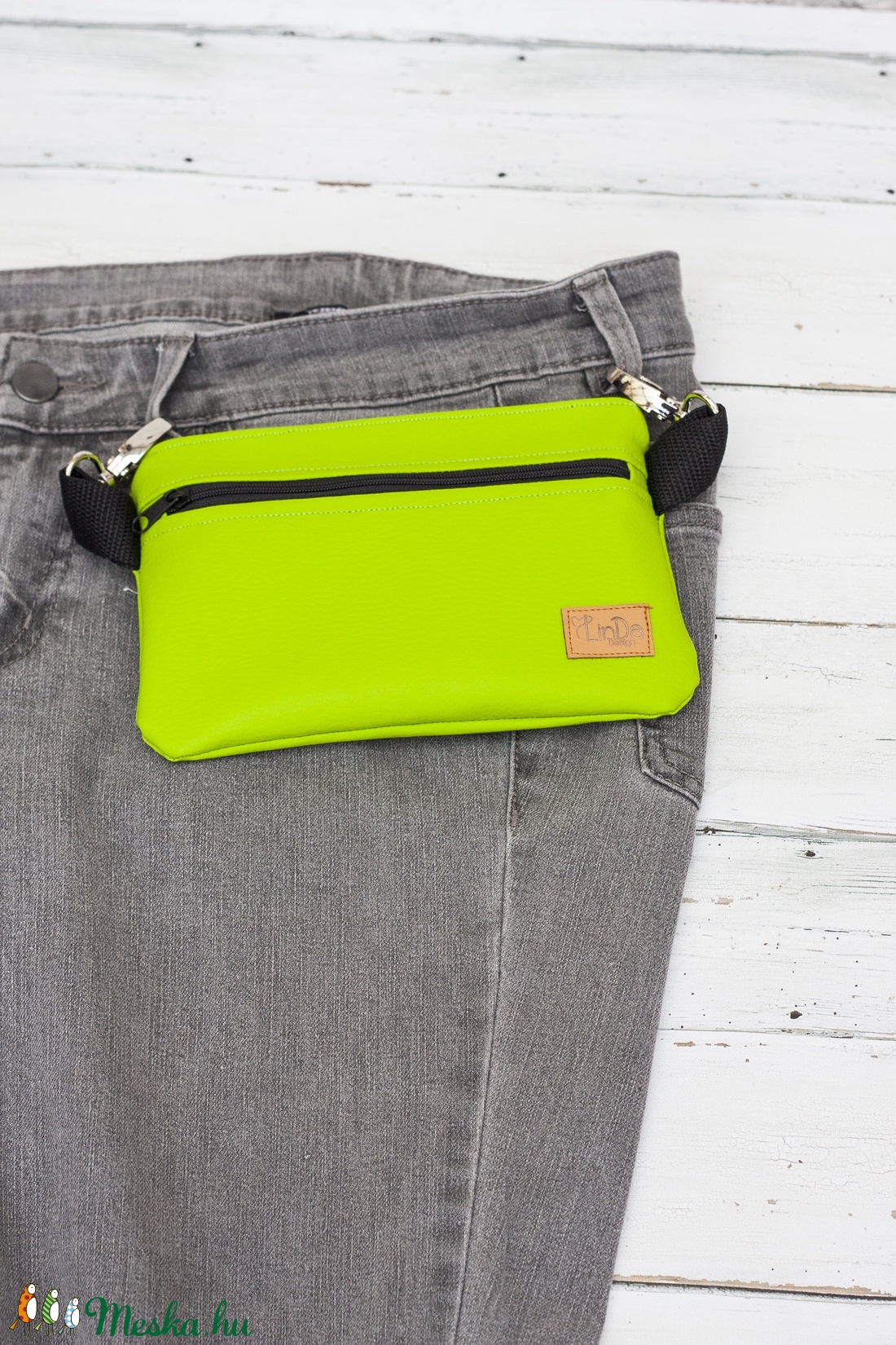 Minimalista övtáska, oldaltáska - táska & tok - övtáska - Meska.hu