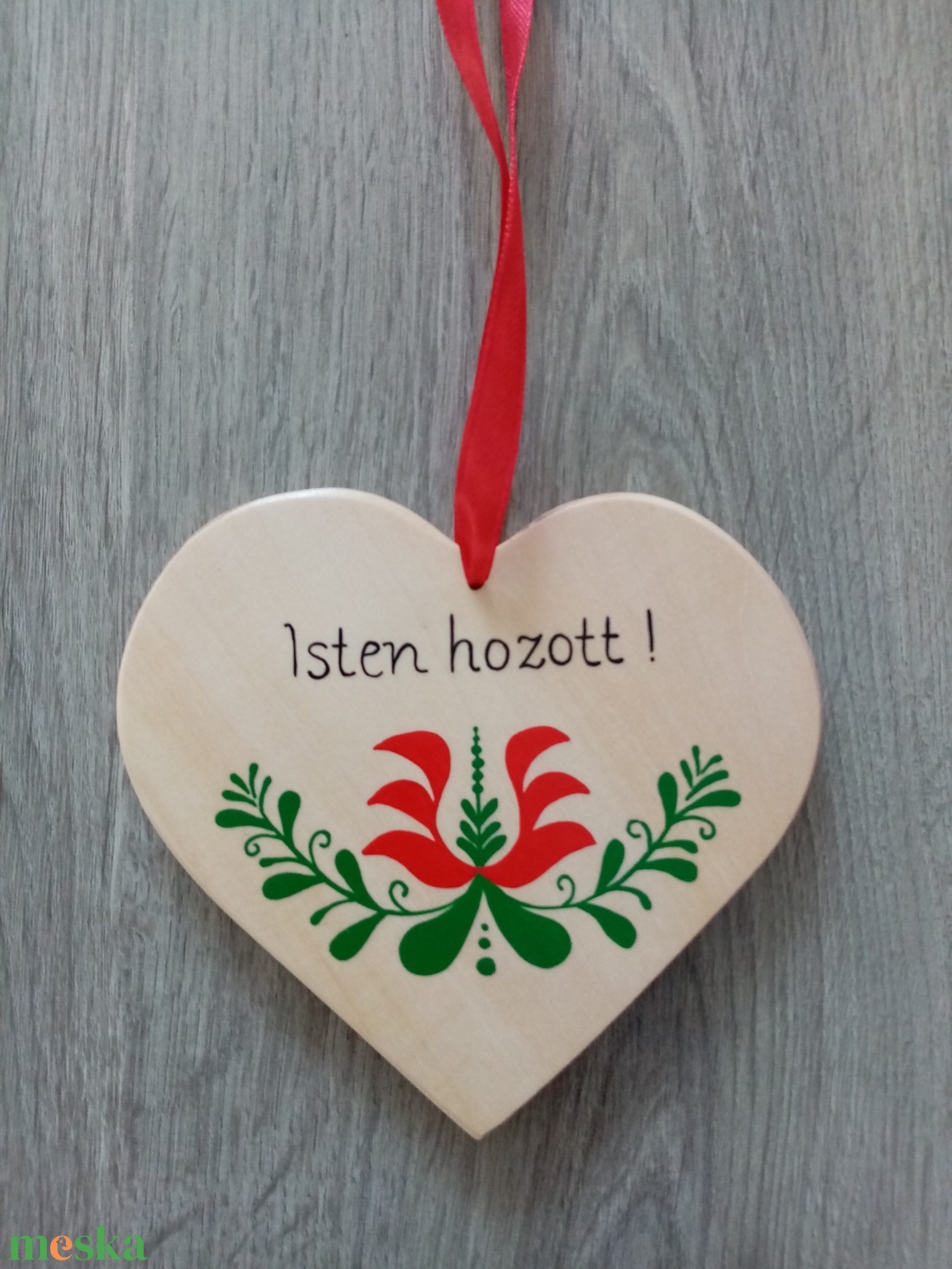 Isten hozott tábla, ajtódísz, kopogtató, Üdvözlőtábla, falikép- magyar motívumos akciós termékkép 1