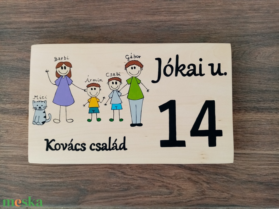 Házszám, házszámtábla, utcatábla- családos , házszám . - otthon & életmód - ház & kert - házszám - Meska.hu Házszám, házszámtábla, utcatábla- családos , házszám . - otthon & életmód - ház & kert - házszám - Meska.hu