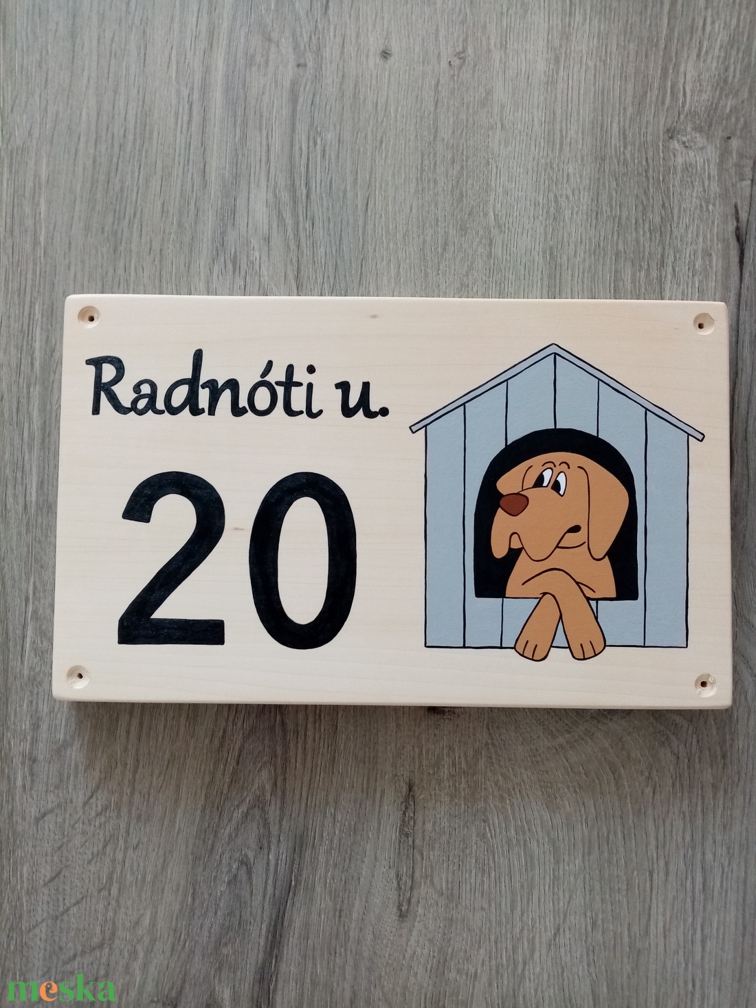 Házszám, házszámtábla, utcatábla- Frakk a macskák réme, házszám . akciós termékkép 1