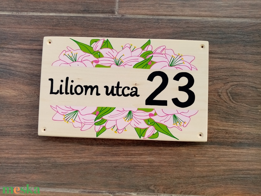 Házszám, házszámtábla, utcatábla- Liliom, házszám . - otthon & életmód - ház & kert - házszám - Meska.hu Házszám, házszámtábla, utcatábla- Liliom, házszám . - otthon & életmód - ház & kert - házszám - Meska.hu