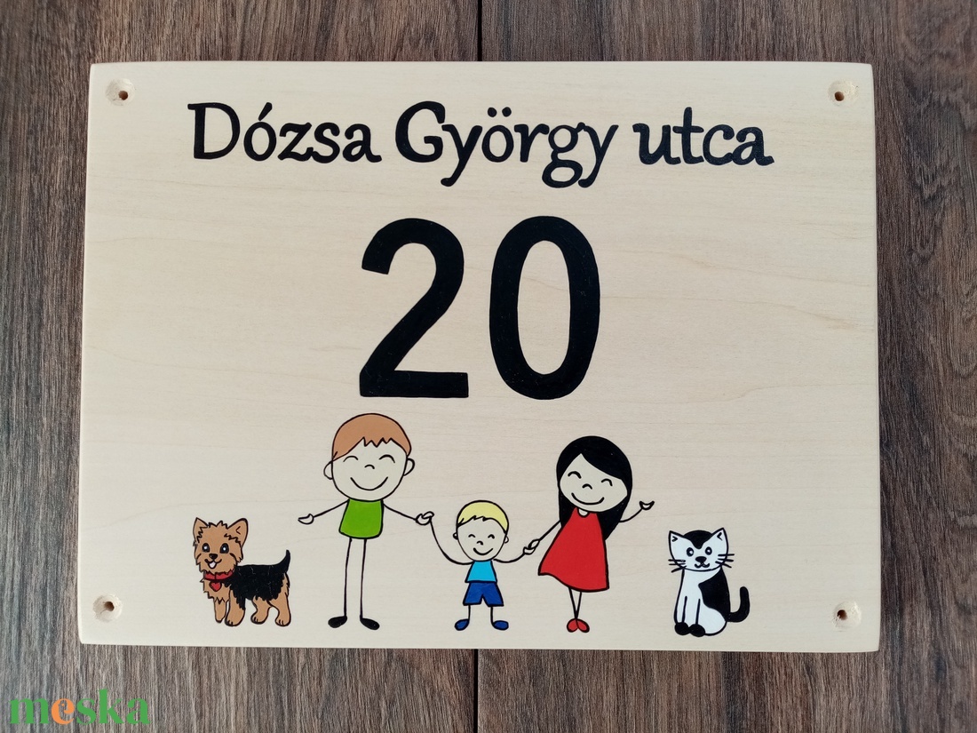 Házszám, házszámtábla, utcatábla- Család háziállatokkal , házszám . - otthon & életmód - ház & kert - házszám - Meska.hu Házszám, házszámtábla, utcatábla- Család háziállatokkal , házszám . - otthon & életmód - ház & kert - házszám - Meska.hu
