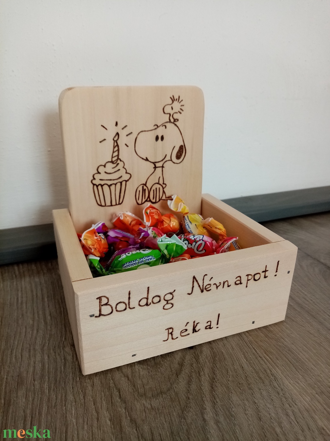 Boldog névnapot! - cukorkatartó box akciós termékkép 1