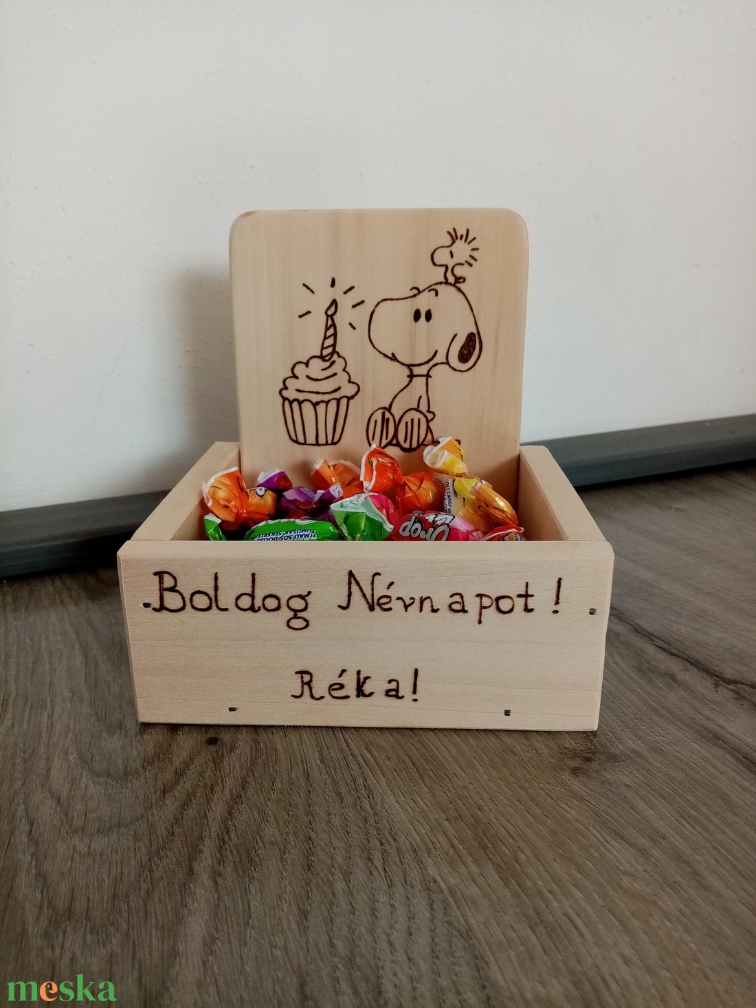 Boldog névnapot! - cukorkatartó box - otthon & életmód - dekoráció - asztal és polc dekoráció - díszdoboz - Meska.hu Boldog névnapot! - cukorkatartó box - otthon & életmód - dekoráció - asztal és polc dekoráció - díszdoboz - Meska.hu