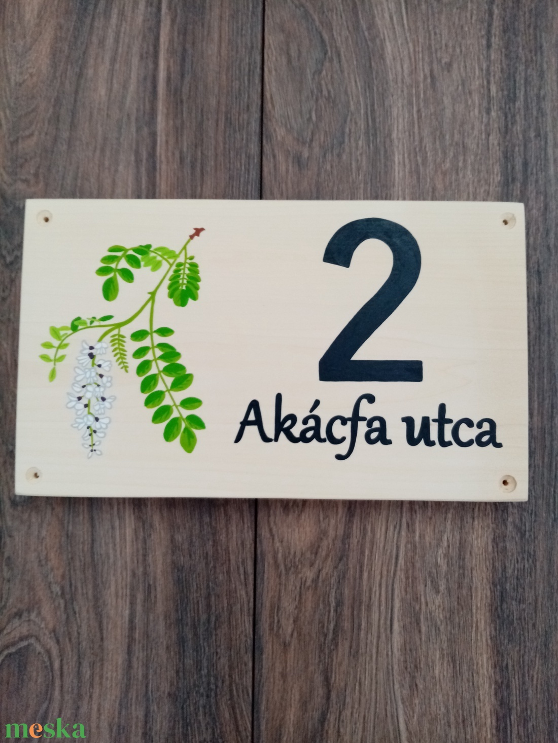 Házszám, házszámtábla, utcatábla- Akácvirág, házszám . - otthon & életmód - ház & kert - házszám - Meska.hu Házszám, házszámtábla, utcatábla- Akácvirág, házszám . - otthon & életmód - ház & kert - házszám - Meska.hu
