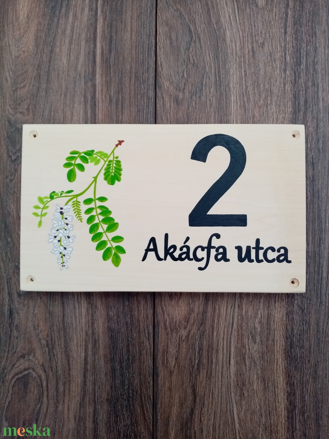Házszám, házszámtábla, utcatábla- Akácvirág, házszám . - otthon & életmód - ház & kert - házszám - Meska.hu Házszám, házszámtábla, utcatábla- Akácvirág, házszám . - otthon & életmód - ház & kert - házszám - Meska.hu