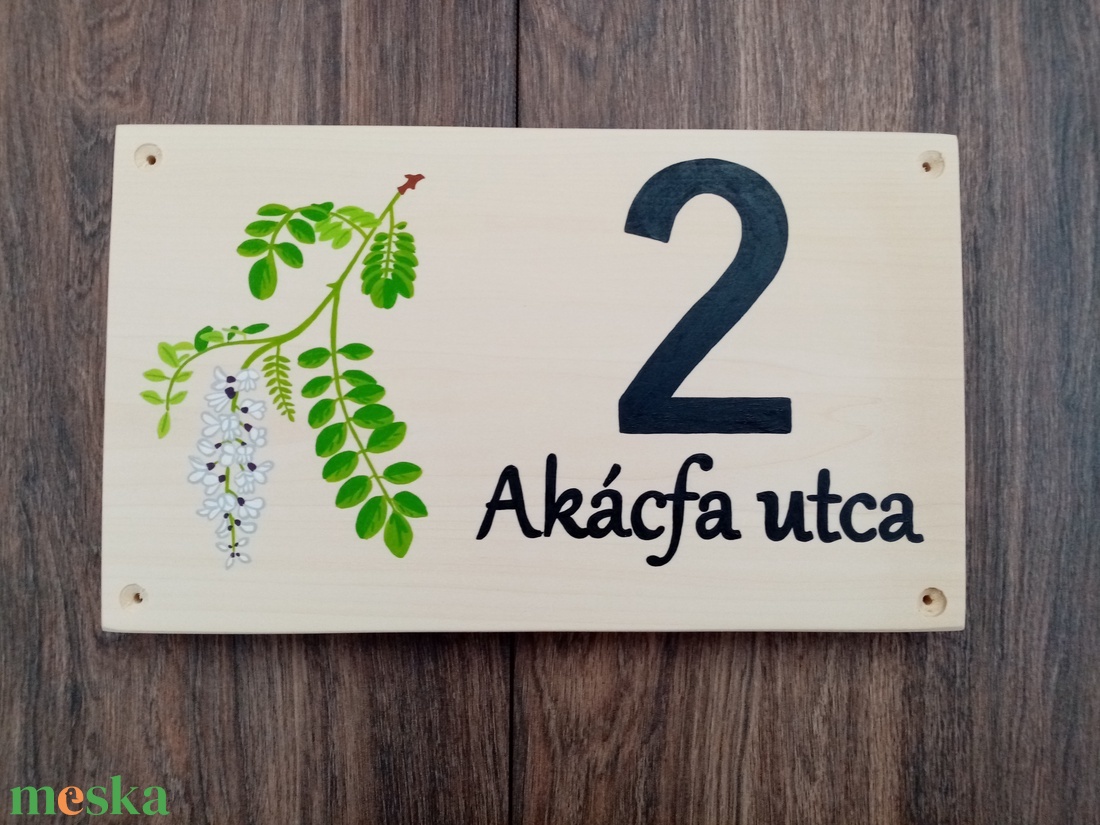 Házszám, házszámtábla, utcatábla- Akácvirág, házszám . - otthon & életmód - ház & kert - házszám - Meska.hu Házszám, házszámtábla, utcatábla- Akácvirág, házszám . - otthon & életmód - ház & kert - házszám - Meska.hu
