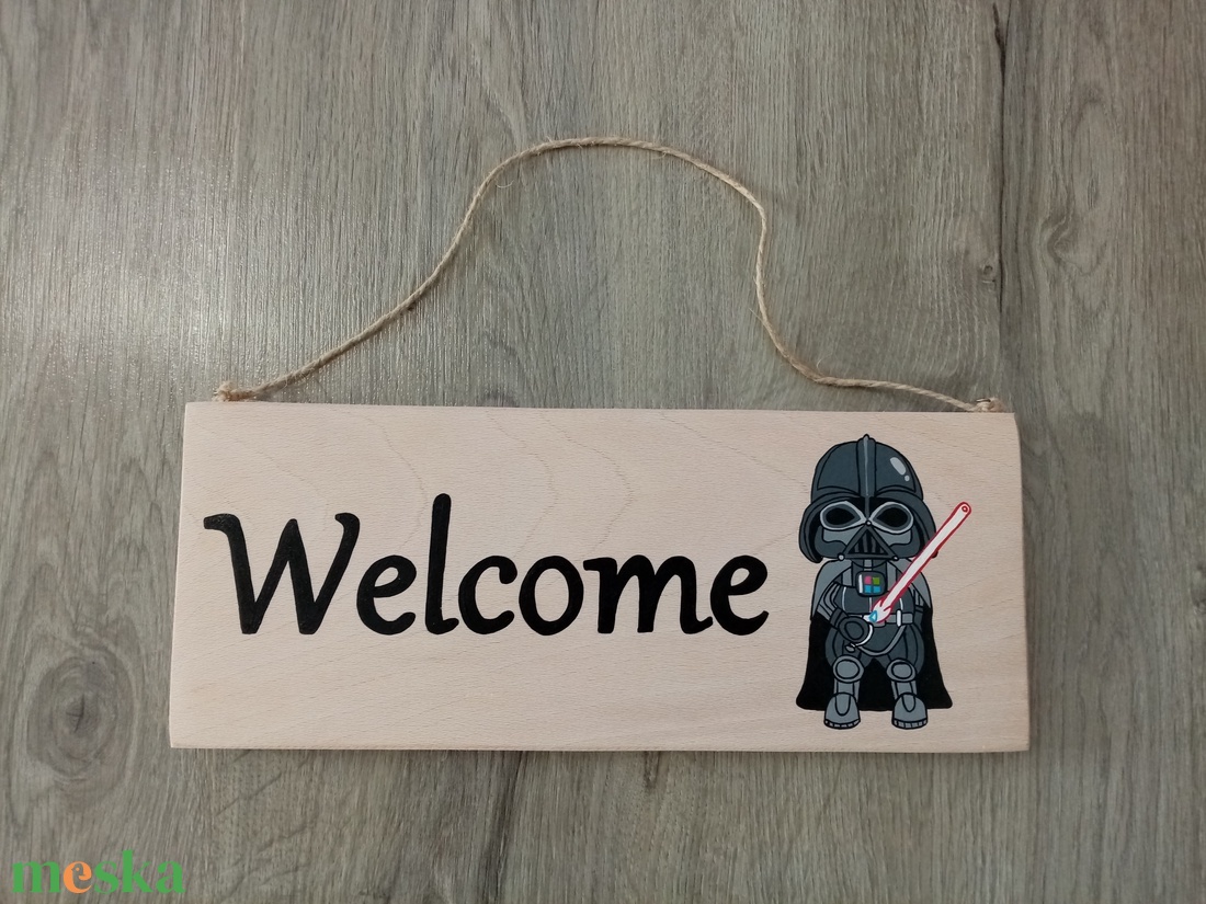Star Wars - Darth Wader - welcome tábla, Isten hozott tábla akciós termékkép 1