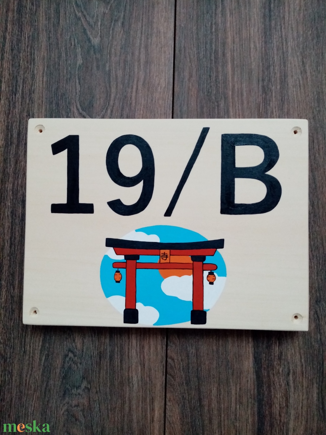 Házszám, házszámtábla, utcatábla- Torii kapu, házszám . akciós termékkép 1