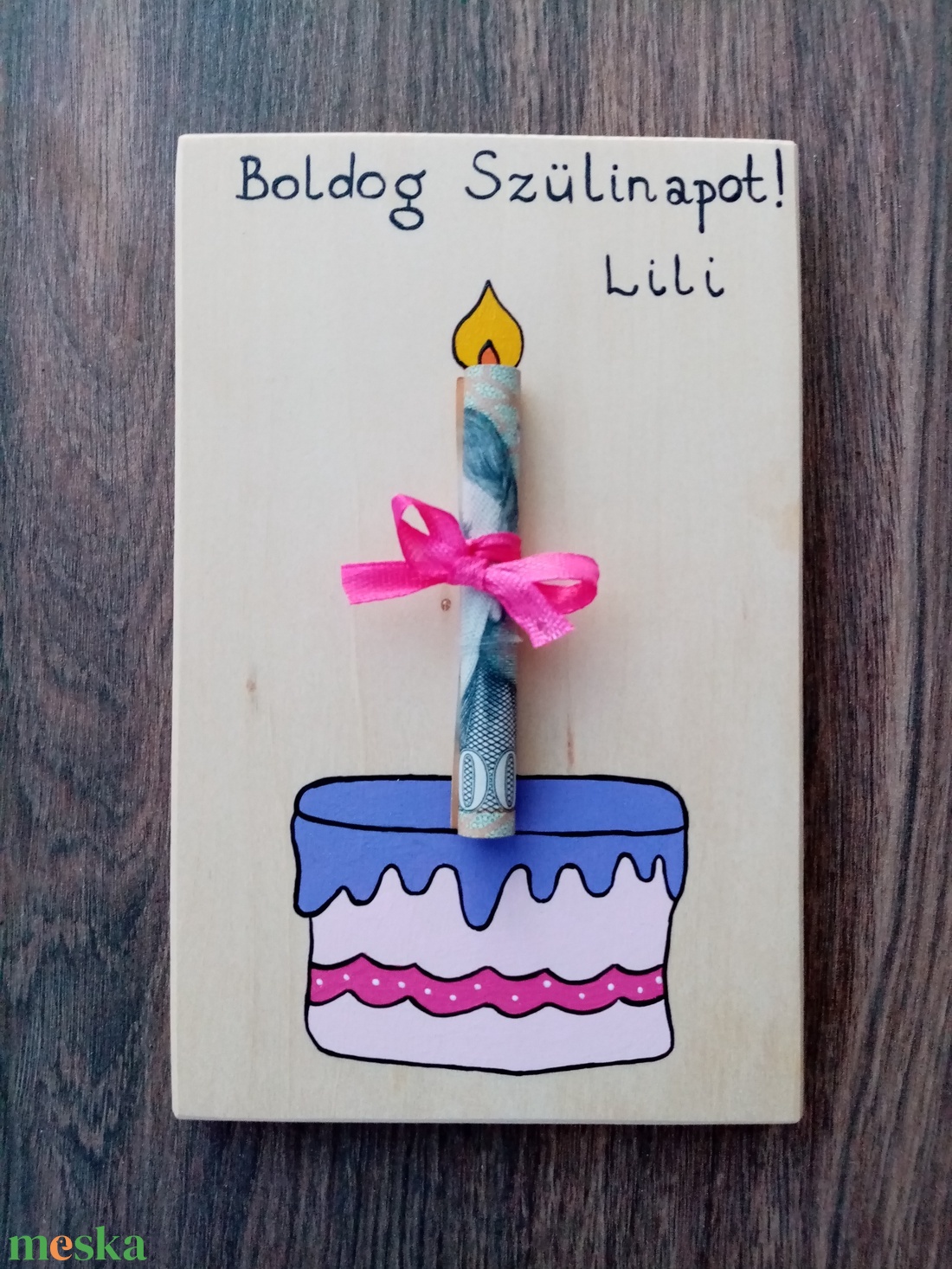 Születésnapi pénzátadó, fa tábla, ajándék- Többféle színben - otthon & életmód - papír, írószer - ajándékozás kellékei - pénzátadó doboz - Meska.hu Születésnapi pénzátadó, fa tábla, ajándék- Többféle színben - otthon & életmód - papír, írószer - ajándékozás kellékei - pénzátadó doboz - Meska.hu