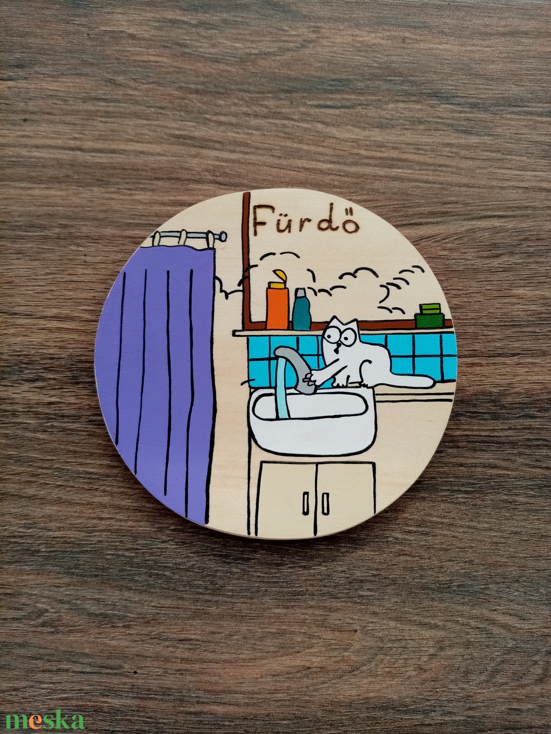 Simon's cat - Fürdő ajtójelölő tábla, ajtó jelölő tábla, ajtódísz, kopogtató - otthon & életmód - dekoráció - ajtó- és ablak dekoráció - ajtótábla - Meska.hu Simon's cat - Fürdő ajtójelölő tábla, ajtó jelölő tábla, ajtódísz, kopogtató - otthon & életmód - dekoráció - ajtó- és ablak dekoráció - ajtótábla - Meska.hu