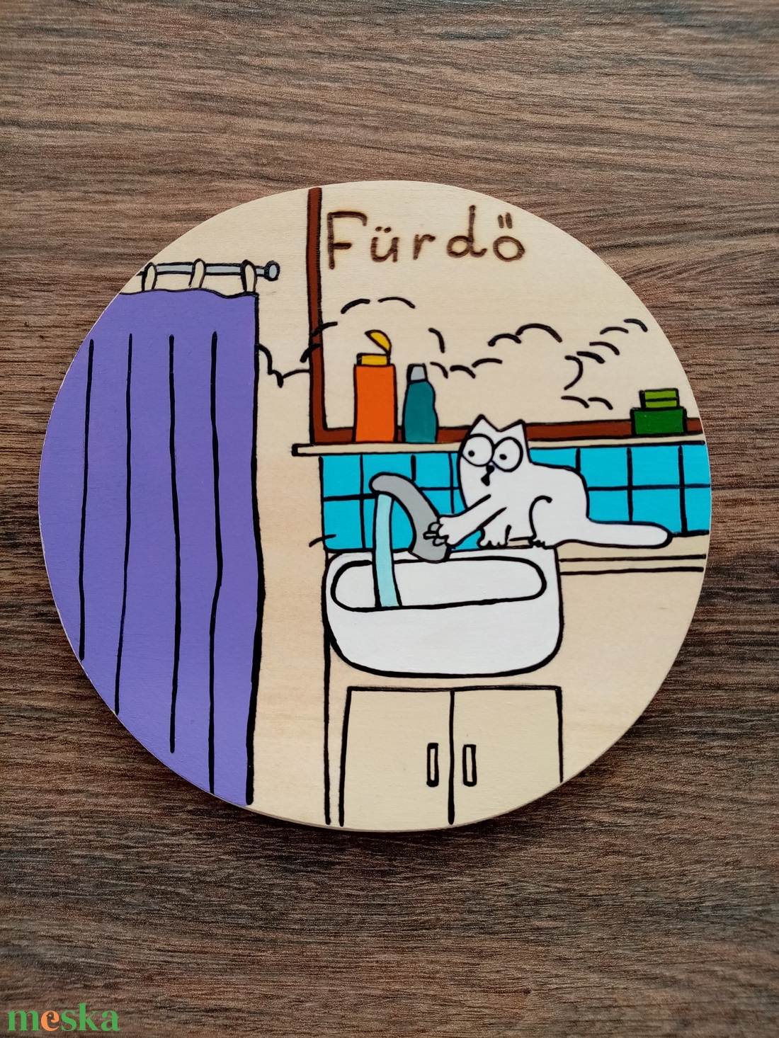 Simon's cat - Fürdő ajtójelölő tábla, ajtó jelölő tábla, ajtódísz, kopogtató - otthon & életmód - dekoráció - ajtó- és ablak dekoráció - ajtótábla - Meska.hu Simon's cat - Fürdő ajtójelölő tábla, ajtó jelölő tábla, ajtódísz, kopogtató - otthon & életmód - dekoráció - ajtó- és ablak dekoráció - ajtótábla - Meska.hu