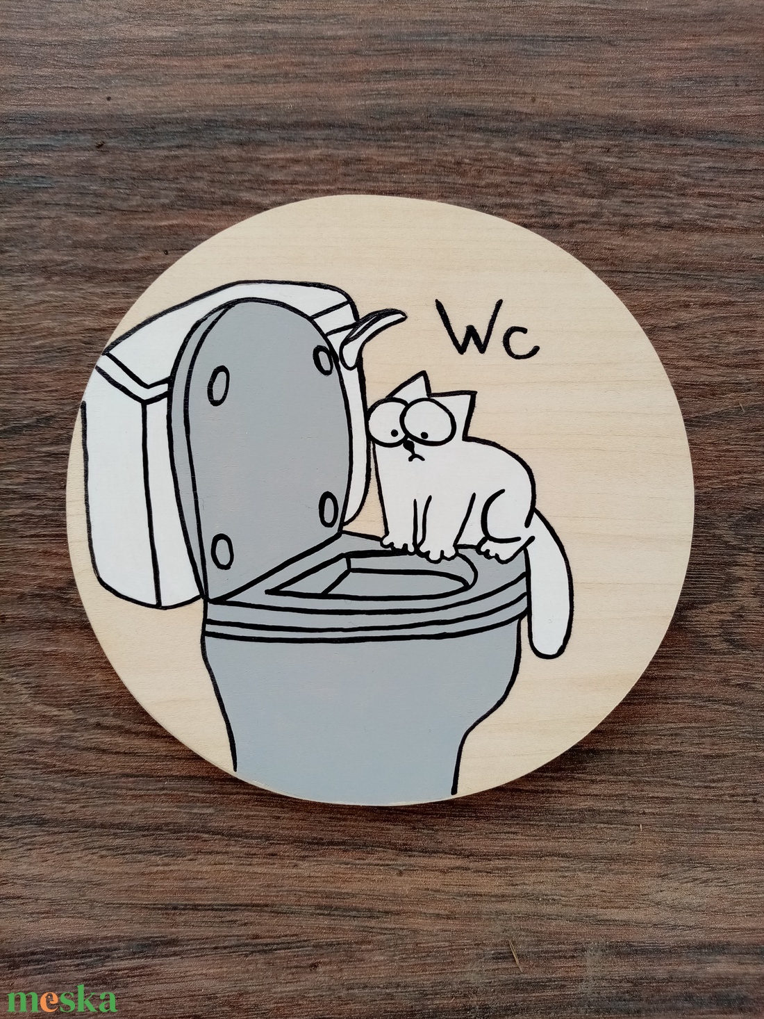 Simon's cat - Wc tábla . Ajtójelölő tábla, ajtó jelölő tábla, névtábla, felirat, kopogtató - otthon & életmód - dekoráció - fali és függő dekoráció - felirat - Meska.hu Simon's cat - Wc tábla . Ajtójelölő tábla, ajtó jelölő tábla, névtábla, felirat, kopogtató - otthon & életmód - dekoráció - fali és függő dekoráció - felirat - Meska.hu