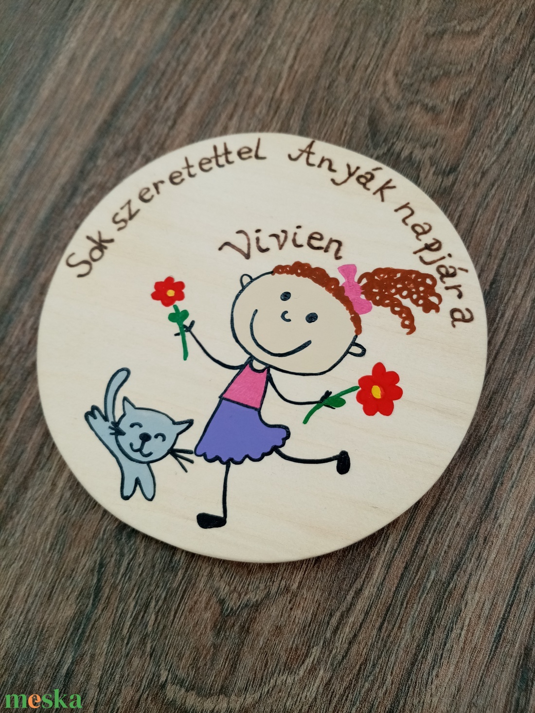 Szülinapi, anyák napi táblakép, Névtábla, Felirat akciós termékkép 1