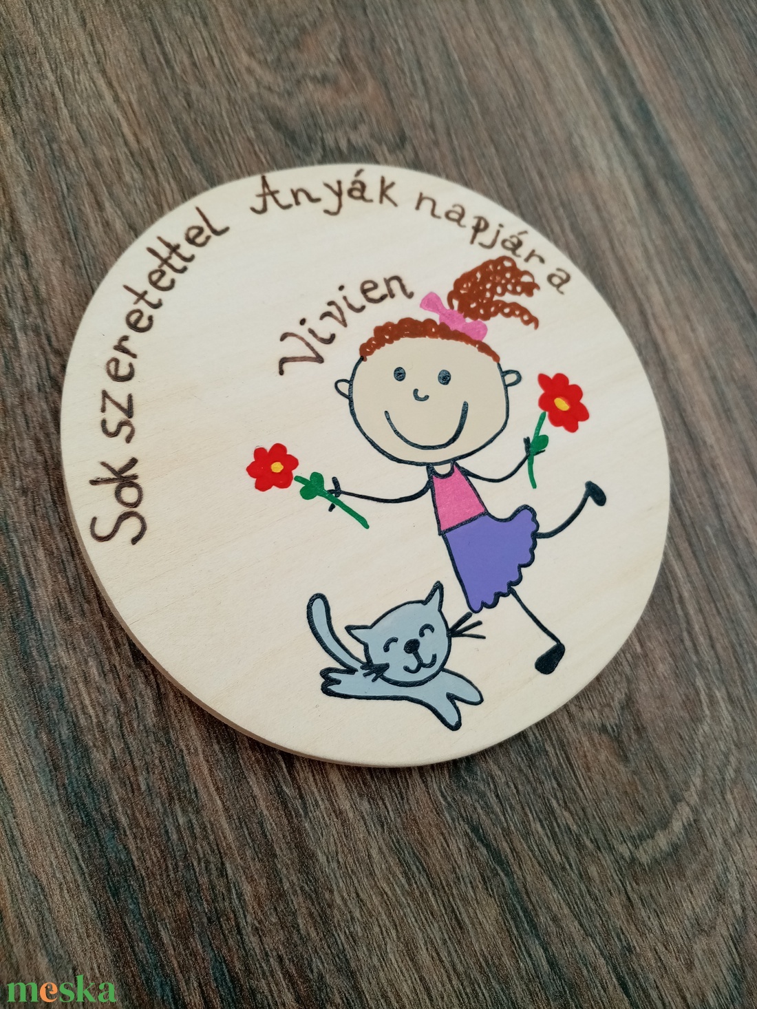 Szülinapi, anyák napi táblakép, Névtábla, Felirat - otthon & életmód - ház & kert - névtábla - Meska.hu