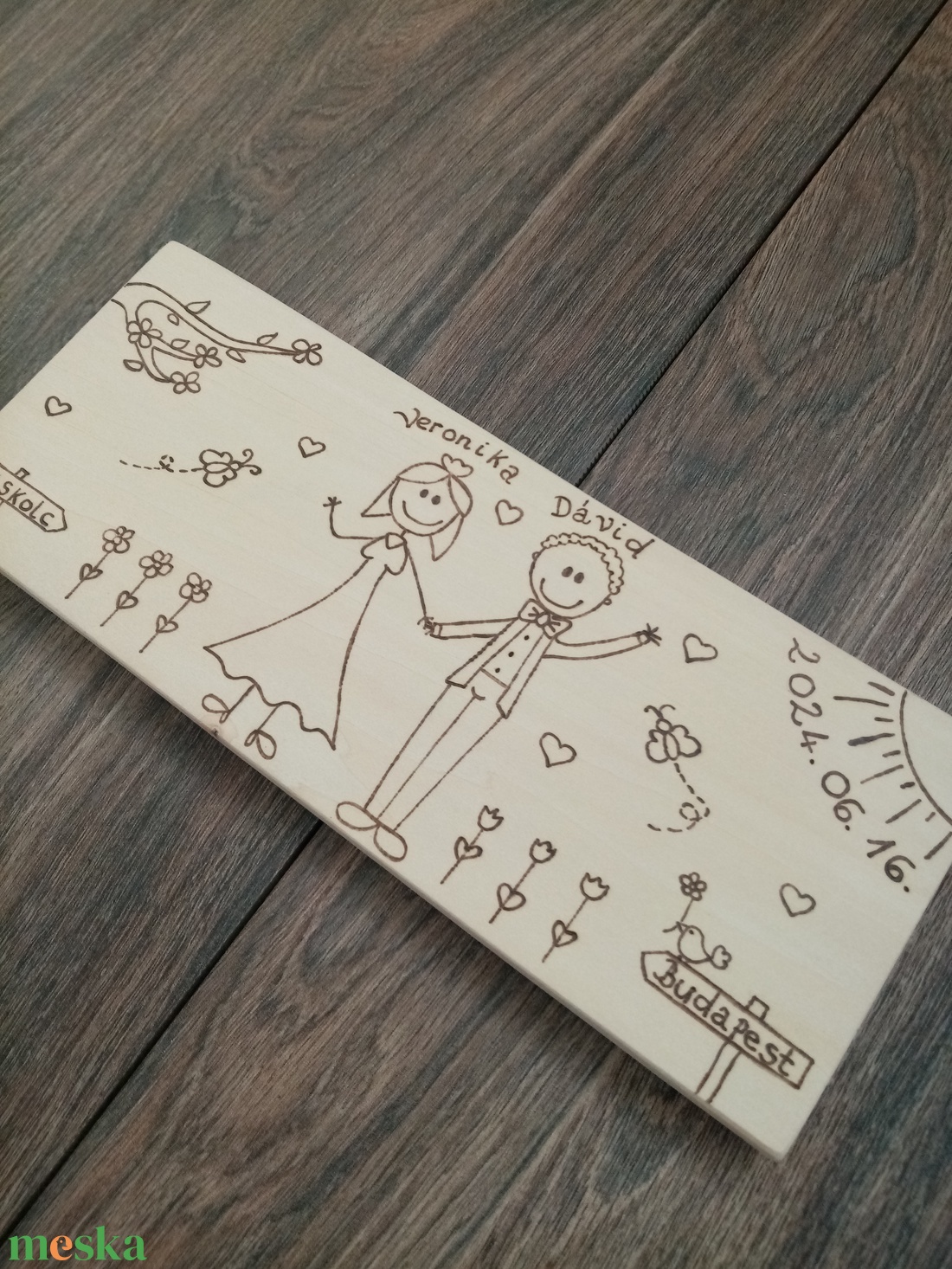 Esküvői tábla, Ifjú pár tábla, névtábla, felirat - - Meska.hu Esküvői tábla, Ifjú pár tábla, névtábla, felirat - - Meska.hu